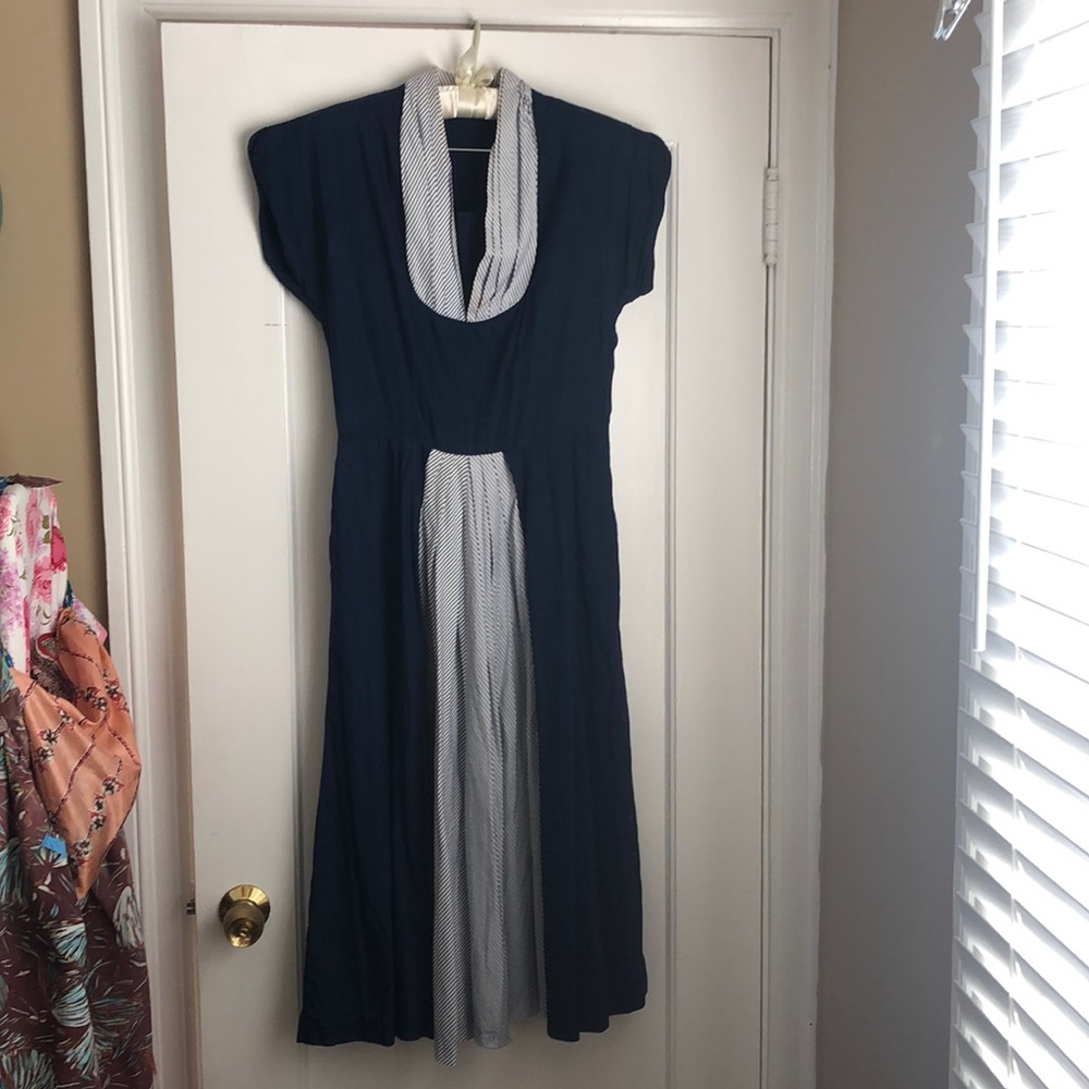 1950s Blue Beauty Dress